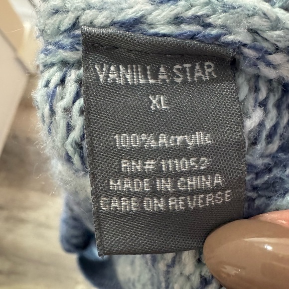 Vanilla‎ Star Cardigan blue ombré XL - Picture 3 of 6